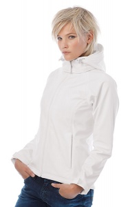 Jacket Hooded Softshell B&C Women